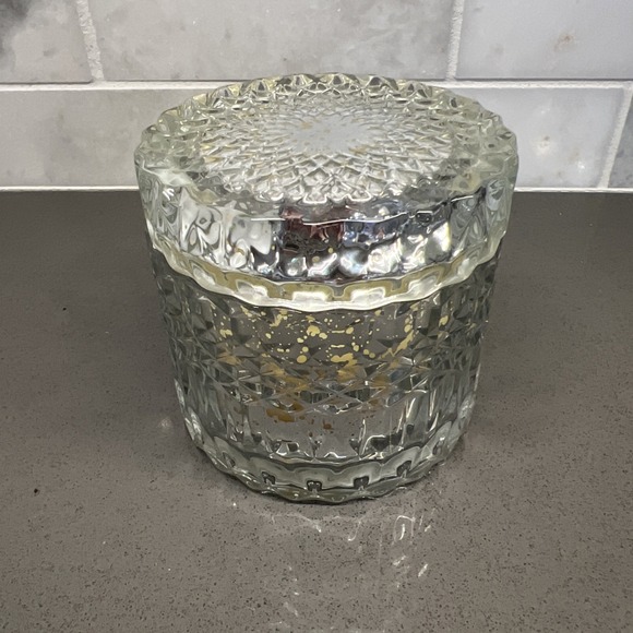 Boot Barn Other - Magnolia &PATCHOULI Scented Candle 8oz Hand Poured In The USA Mercury Glass Jar